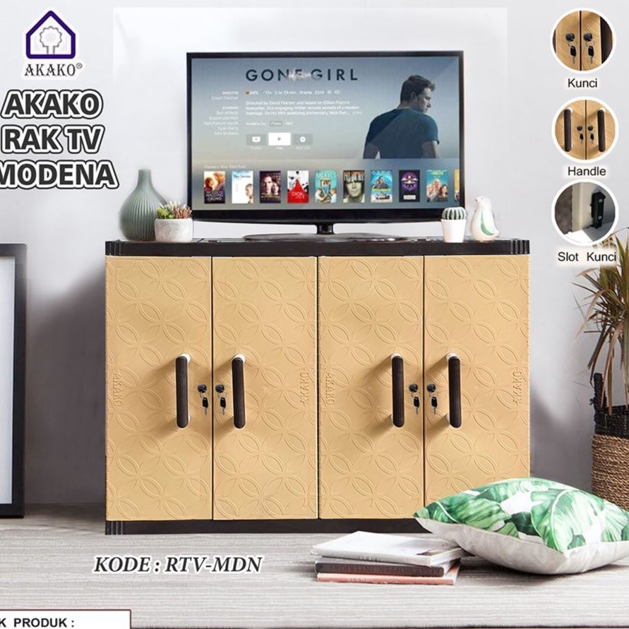 MEJA TV RAK TV MINIMALIS Rak Tv BUFFET Meja Tv Modern BUFFET TV AKAKO MODENA PLASTIK MEJA TV PLASTIK