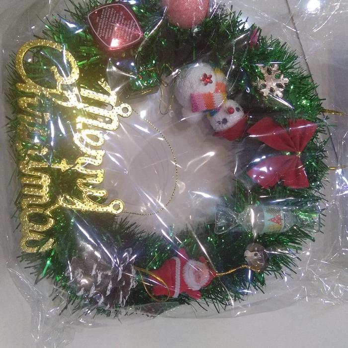 Garland Natal / Hiasan Pintu Natal Rumah / Pajangan Natal Berkualitas