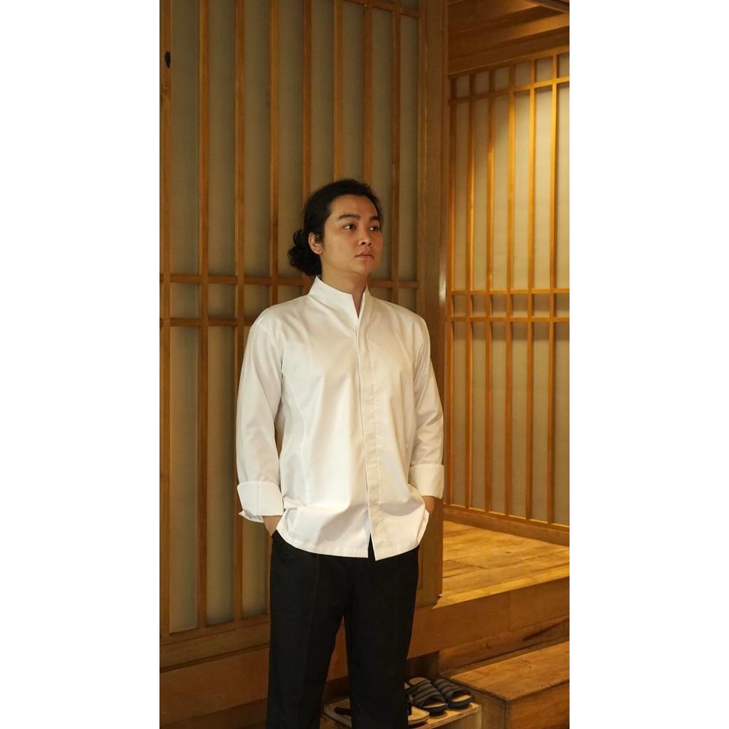 TERMURAH Tokyo" Style Chef Jacket / Seragam Kitchen Unisex / Aksara Chef Jacket / Baju Chef / Baju