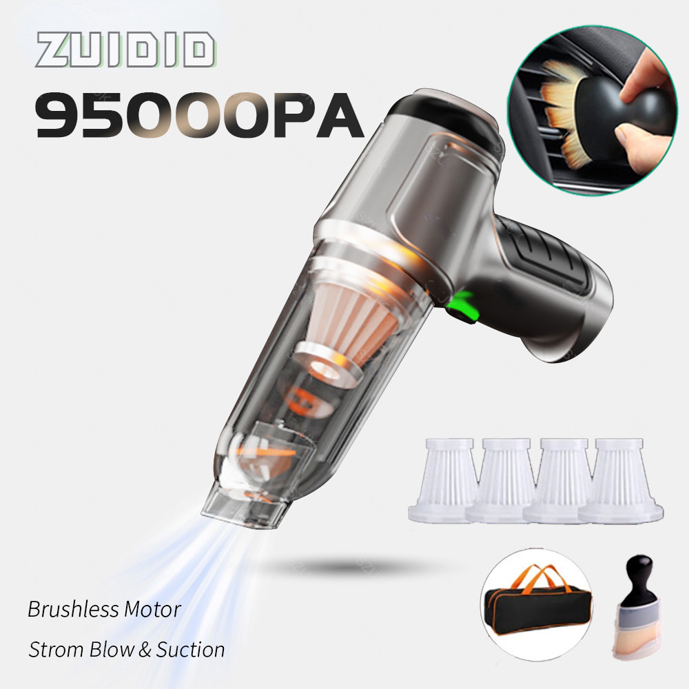 95000PA Powerful Wireless Car Vacuum Cleaner Robot Mini Portable