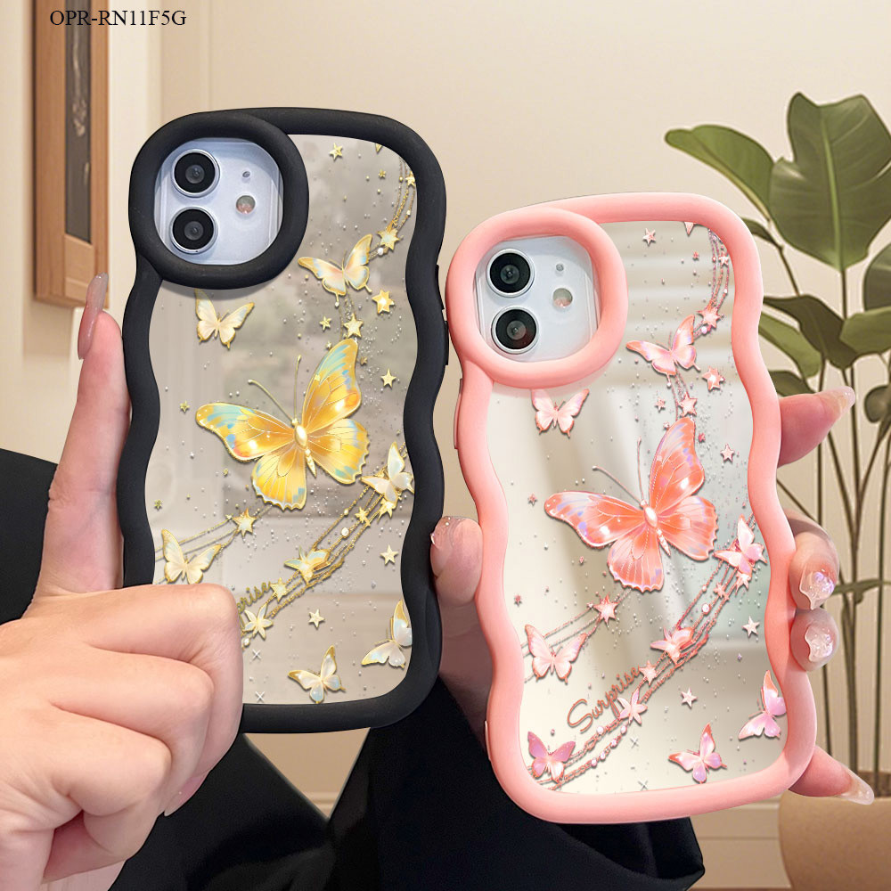 Casing Hp Untuk OPPO Reno 14F 11F 7Z 8Z 7 8 5 4F 6 4 3 F9 F11 Pro 4G 5G Mirror Cassing Phone Case Ke