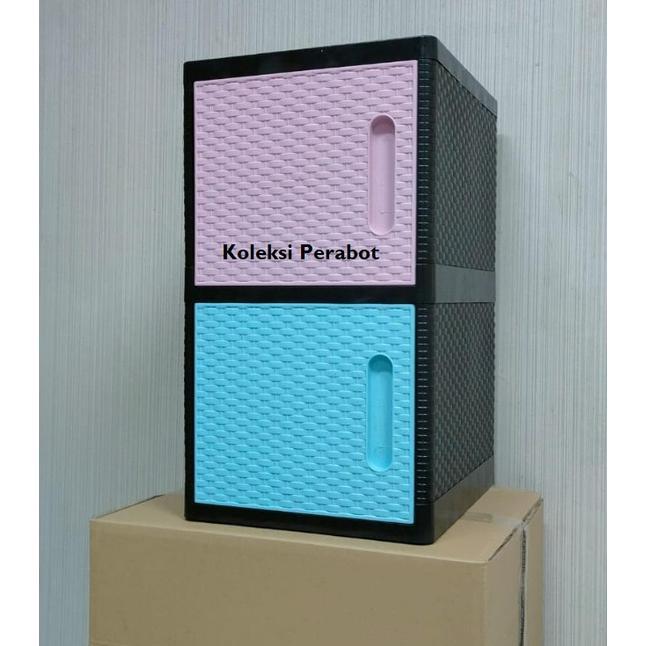 Lemari Plastik Sapporo 1 Pintu Susun 2