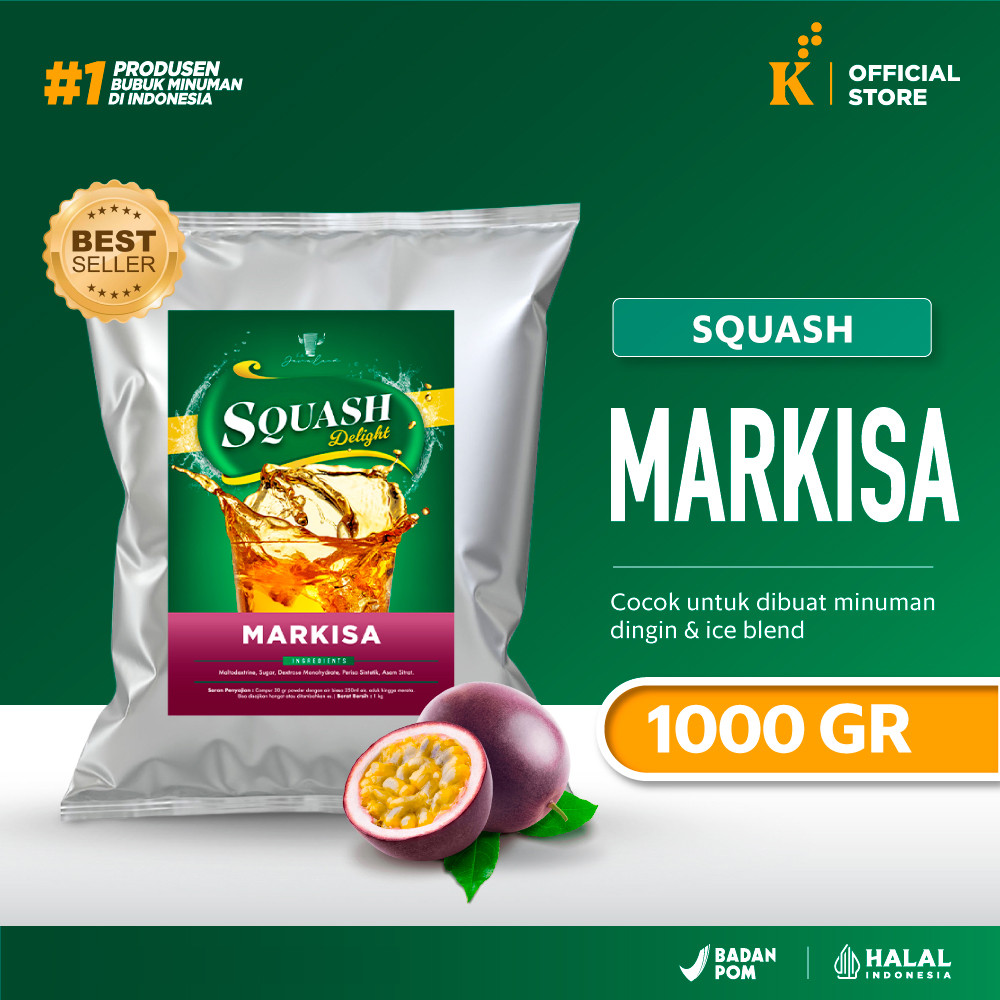 Bubuk Minuman Bubble Powder Drink Squash Markisa Javaland 1kg