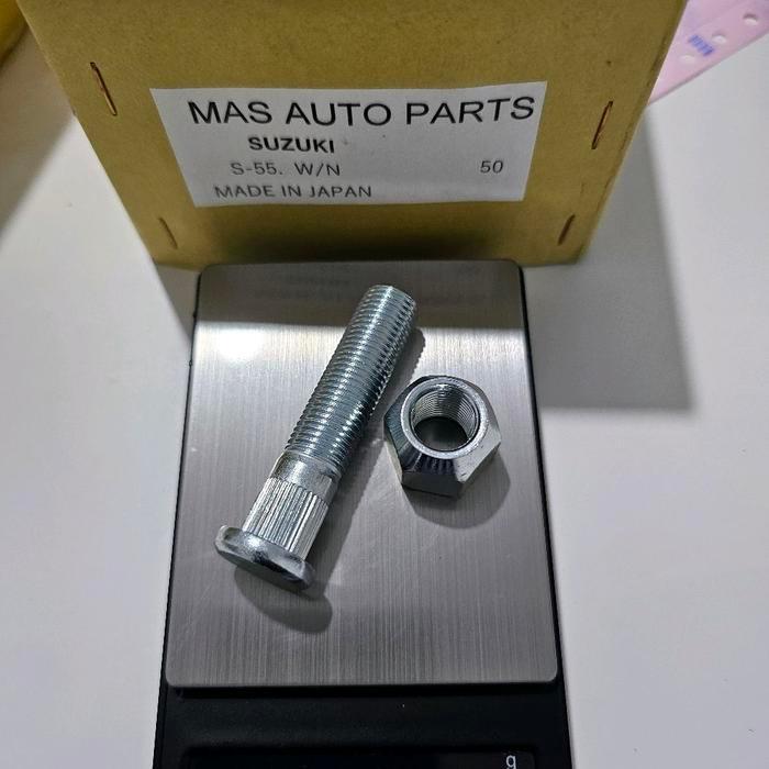 Jual Baut Roda Suzuki Swift Vitara Ignis 1.25 Panjang 5.8Cm Merk Mas Kode 155