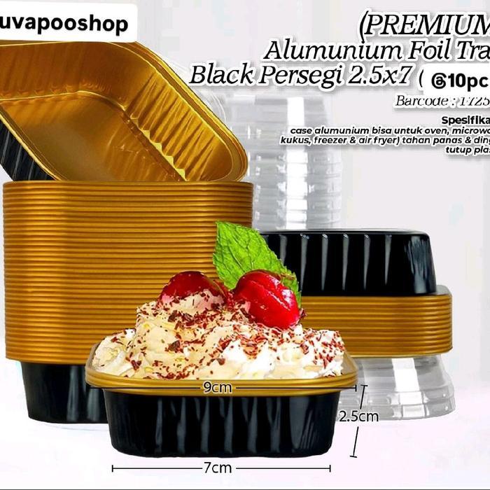 [Banting Harga] Cup Aluminium Foil Kotak isi 10pcs / Aluminium Foil Baking Cup