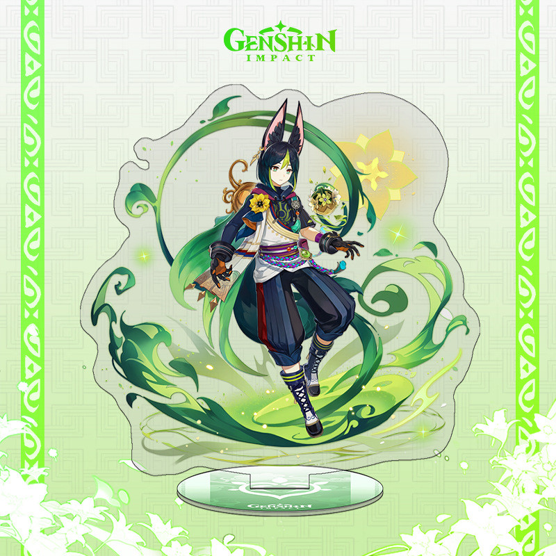 Genshin Impact Acrylic Figure Stand Diluc Collei Dori Hutao Venti Raiden Shogun Zhongli Cosplay Acce