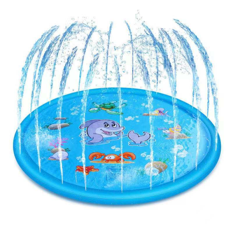 Summer Children's Outdoor Play Water Games Beach Mat Lawn Inflatable Sprinkler Cushion Toys Cushion 