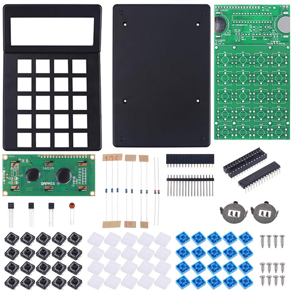 DIY Electronic Kit 7 Digits Desk Calculator Soldering Project Practice With LCD1062 Display for Coll