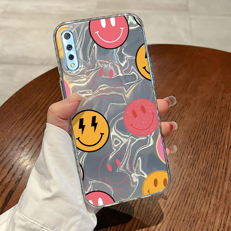 Casing Hp VIVO S1 VIVO S1 Pro Case Casing Pola Bunga Kaminya HP Kasing Kasus ponsel transparan mewah