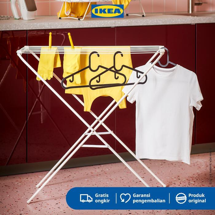 Sale Ikea Jall Jemuran Baju Putih Bisa Dilipat