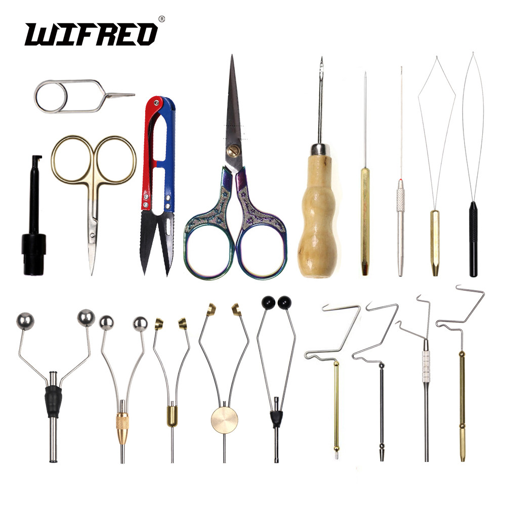 Wifreo Fly Tying Whip Finisher Fly Tying Bobbin Holder Fishing Fly Hook Jig Lure Tying Thread Holder