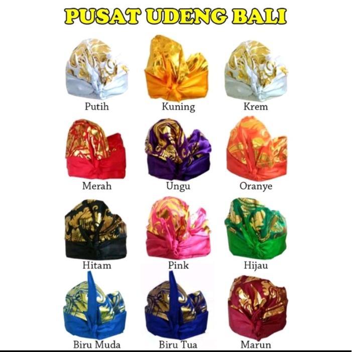 Udeng Bali setengah jadi Udeng Bali ikat
