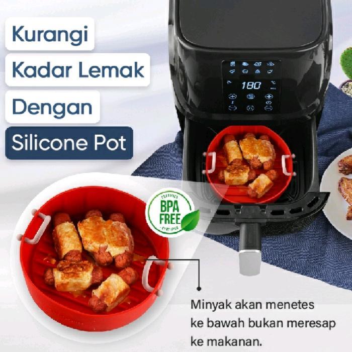 [Voucher] Strogen Air Fryer Silicone Pot - Silikon Air Fryer D. 15cm Tinggi 4cm