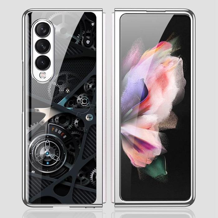 Case Samsung Galaxy Z Fold 3 Hardcase Gkk Ori Marble Pattern Mechanic Garansi Original Asli
