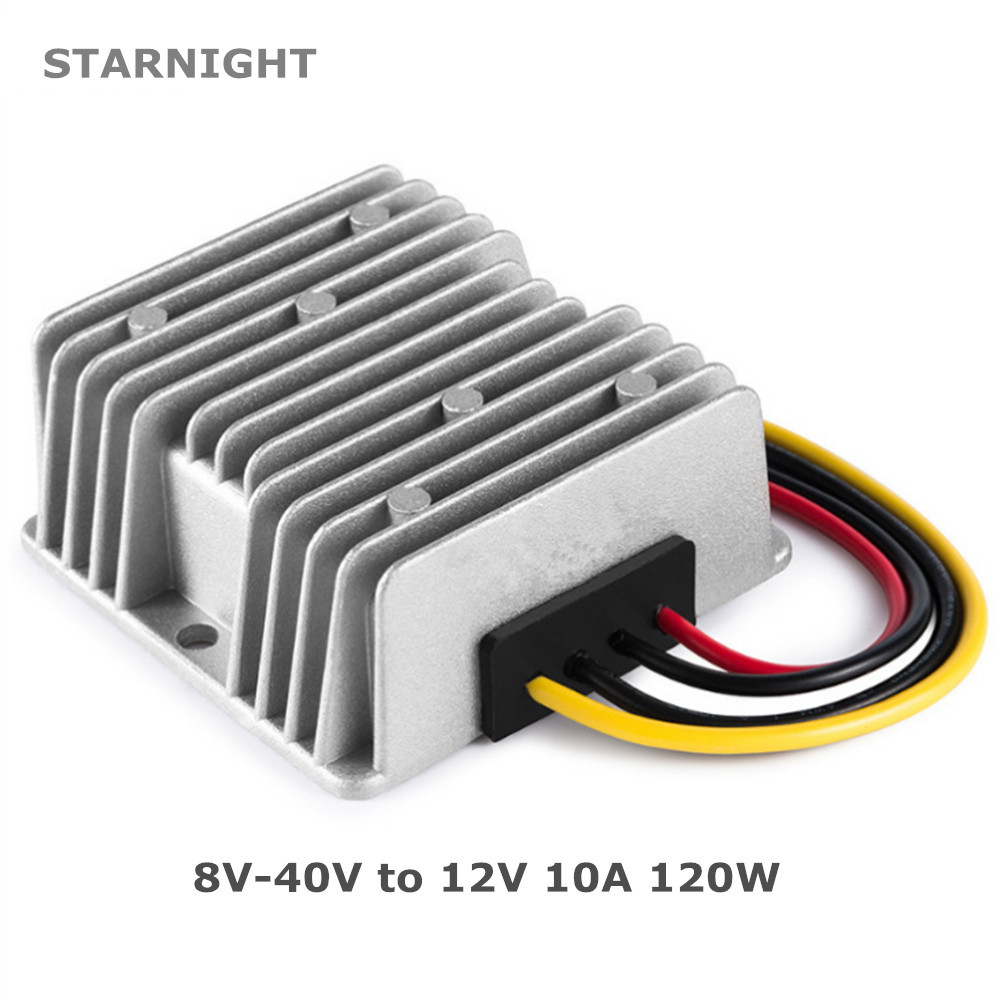 Dc 8V-40V To Dc 12V 10A 120W Stabilizer Converter Transformer Regulator Step Up Down Voltage Module