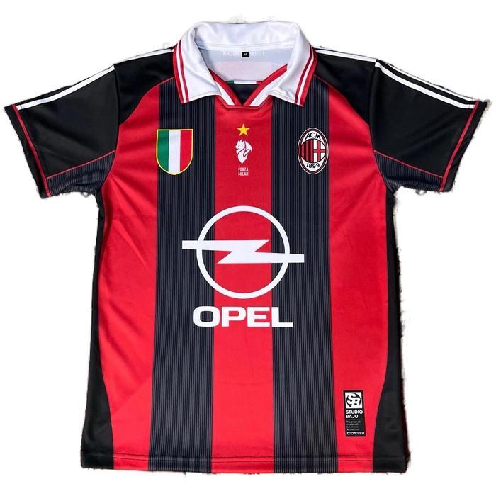 STB JERSEY FANTASY AC MILAN RETRO/JERSEY VINTAGE/JERSEY CLASIC/JERSEY RETRO/JERSEY FANTASY