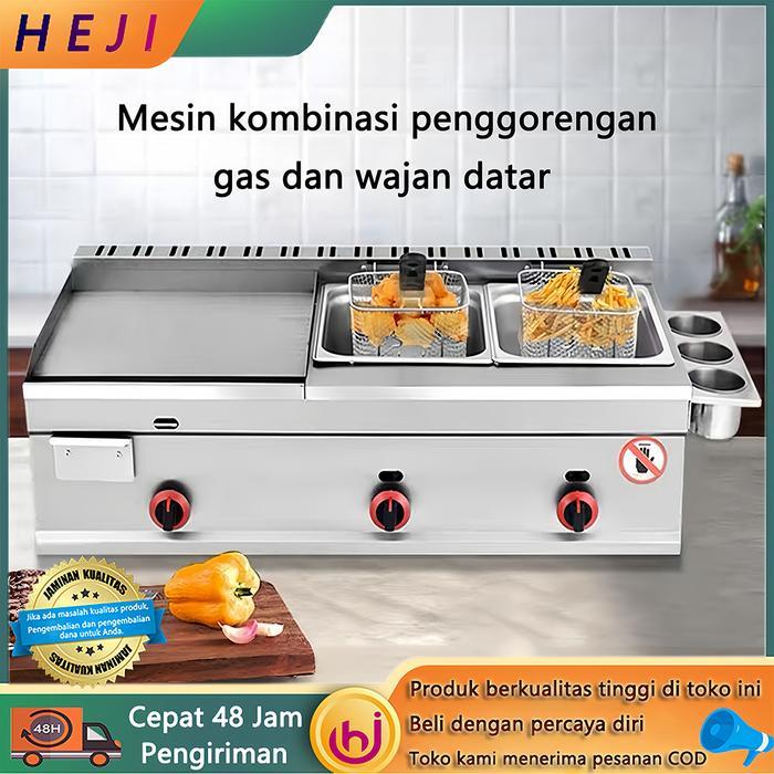 Burger Griddle Dengan Penggorengan Ganda Burger Griddle Tugas Berat Burger Griddle Jenis Gas Untuk