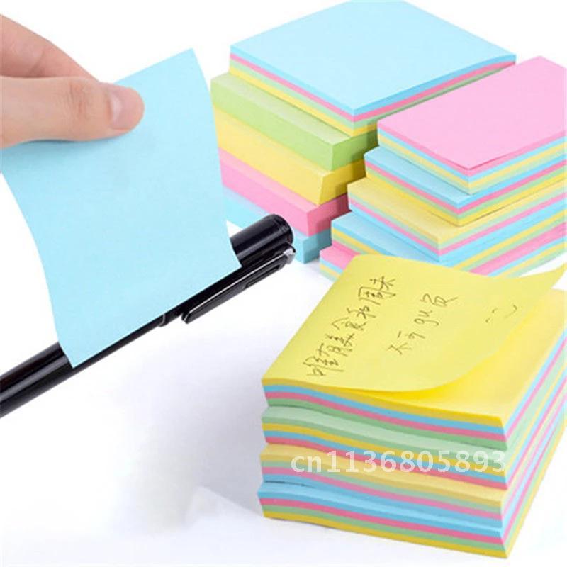 100 Pages Memo pad Memo Sticker Paper office Stationery Small Plan Pocket Notepad sticky Notes Creat