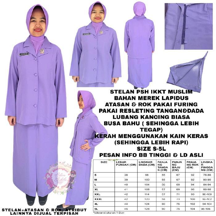 Stelan Psh Ikkt Muslim Bahan Lapidus