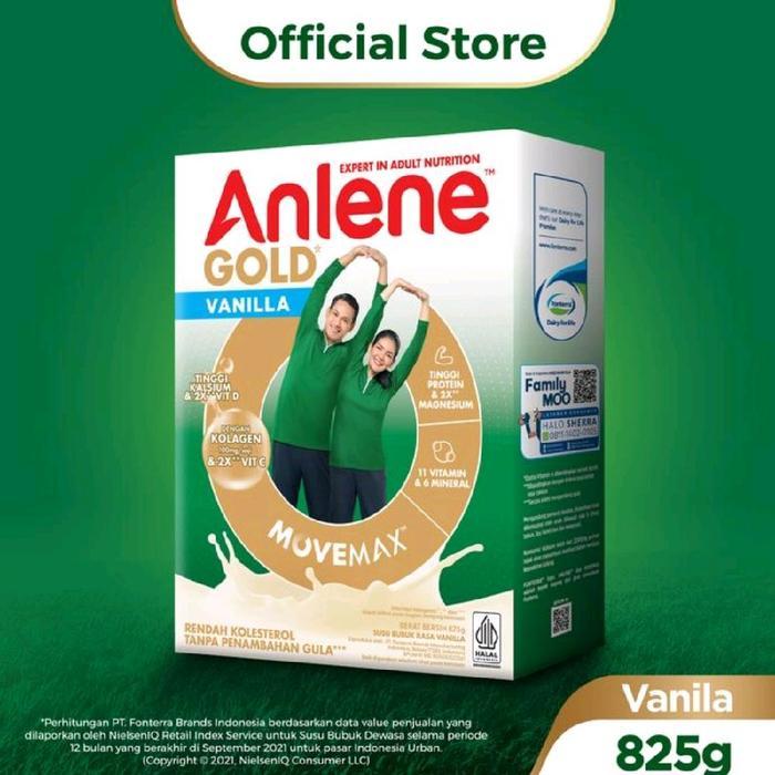 Sedia ANLENE GOLD 5X plus 825 gram Vanila Original Cokelat/plain/825gr/dulu 900/850