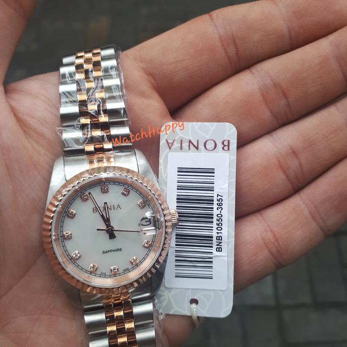 Bonia Bnb10550-3657 Bnb 10550 Bnb10550 Ladies Silverrose 100% Original