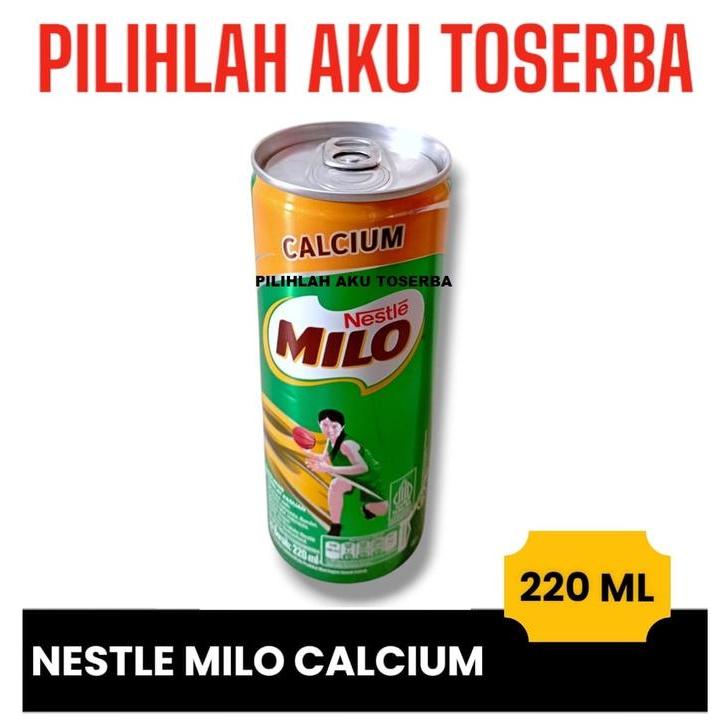 qmsy- Susu Milo Kaleng Coklat Nutri Up Calcium - 220 Ml (Isi 24 Can)