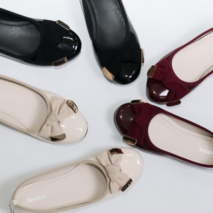 CUCI GUDANG DAISSY - Nami Flat Shoes Wanita Ukuran Besar 3745 / Sepatu Kerja Kantor & Casual