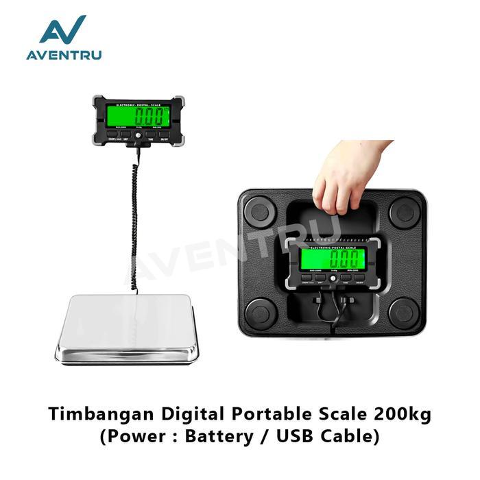 Timbangan Barang Digital Portable Ekspedisi Paket Duduk Kecil 200Kg