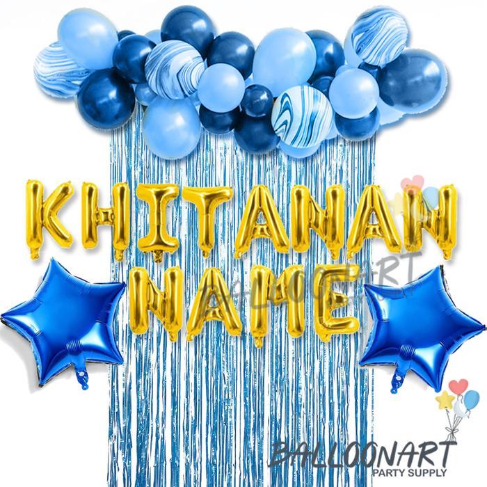 6vfh- Khitanan Garland Simple Dekorasi Set/Dekorasi Khitanan Anak/Balon Khitanan Murah