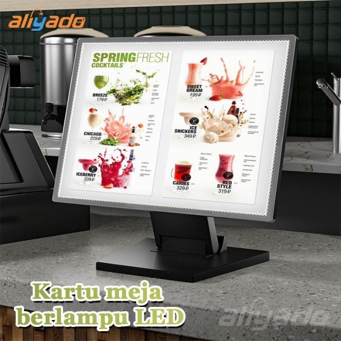 Table Stand Light Box/ Light Box Menu /Daftar Menu/Slim Light Box/ Light Box Table Menu Display