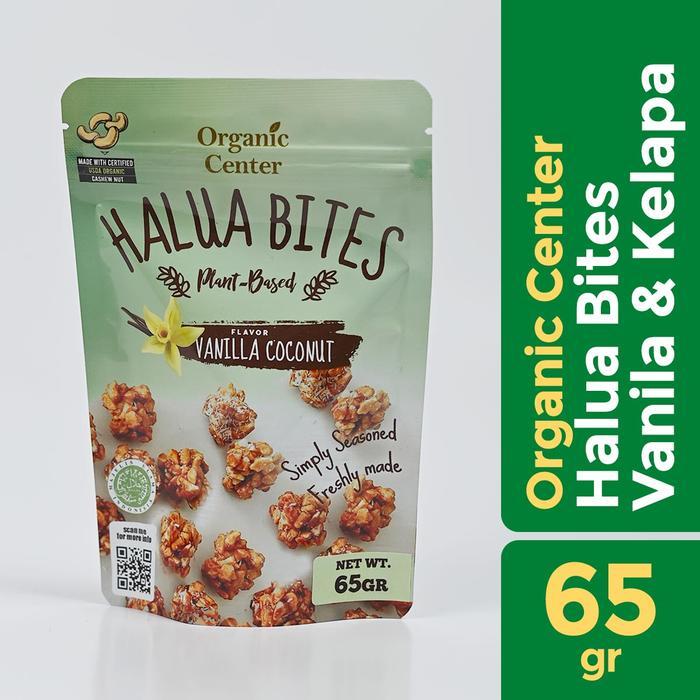 s75p- Organic Center - Halua Vanilla 65Gr - Kacang Mete - Snack