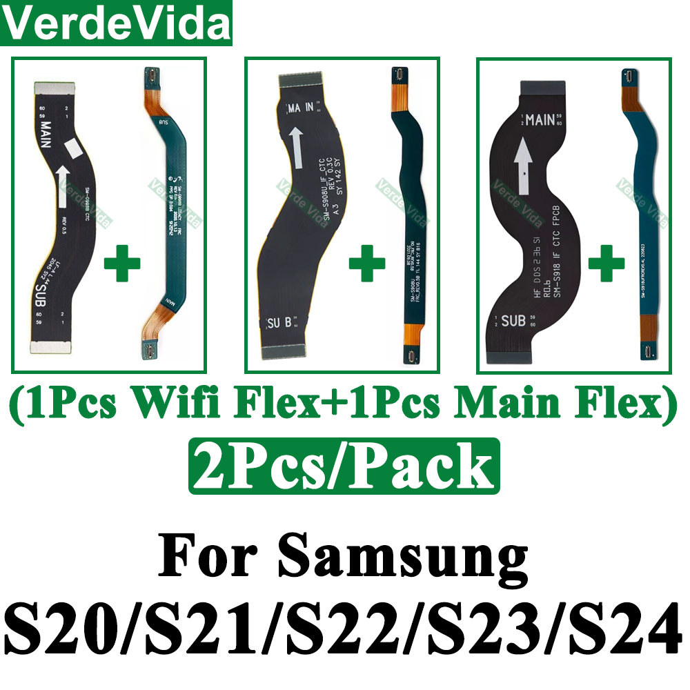 2Pcs Wifi Signal + Main Board Cable Connector For S24 S23 S22 Ultra S21 S20 Plus S20+ S21U S22Ultra