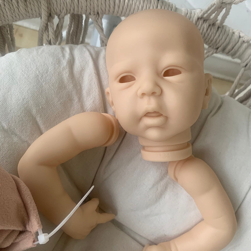 18inches Reborn Doll Set Mindy Sweet Baby DIY Sofa Doll Part Unfinished Doll Full Body Silicone Rebo