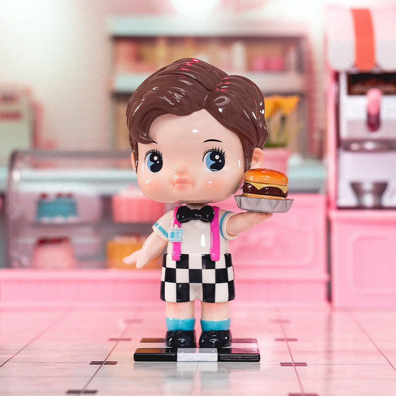 POP MART Tapoo Retro Diner Series Mystery Box 1PC/12PCS POPMART Blind Box Action Figure Cute Figurin