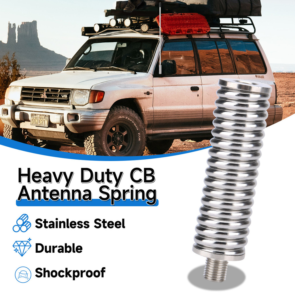 Abbree Cb Antenna Spring Heavy Duty Stainless Steel For Mobile Car Vehicle Truck Cb Radio Antenna