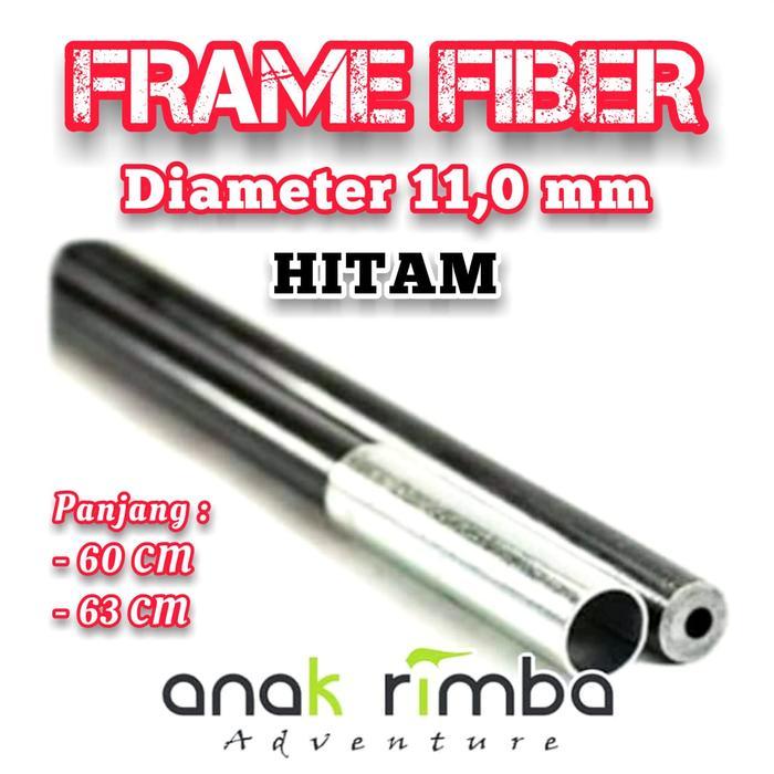 BERKUALITAS FRAME FIBER 11,0 MM HITAM TENDA DOME