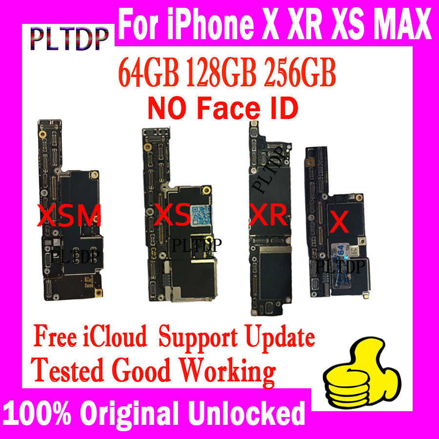 For iphone 7 Plus 7P 8 Plus 8P X XR XS XS Max Motherboard Full Unlock 100% Original Clean Icloud Mai