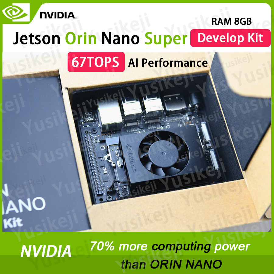 Nvidia Jetson Orin Nano Super Development Kit, 8 Gb, 67Tops Ai Usb 3,2 Gen 2 Puertos, 2X M.2 Key M