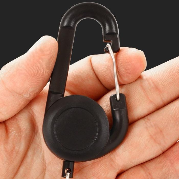 Gantungan Id Card Yoyo Carabiner /Carabiner Tali Gantungan Kunci Motor