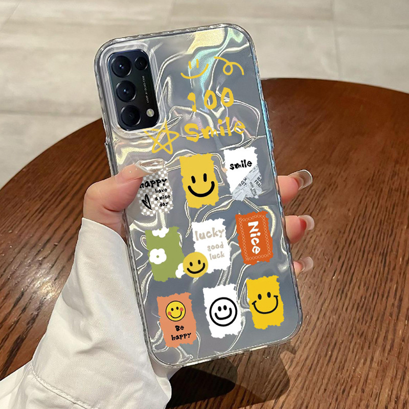 Casing Hp OPPO Reno 5 4G Reno 5 5G Reno5 Reno 5K 5G Reno5 K Find X3 Lite Case Casing Pola Label Masy