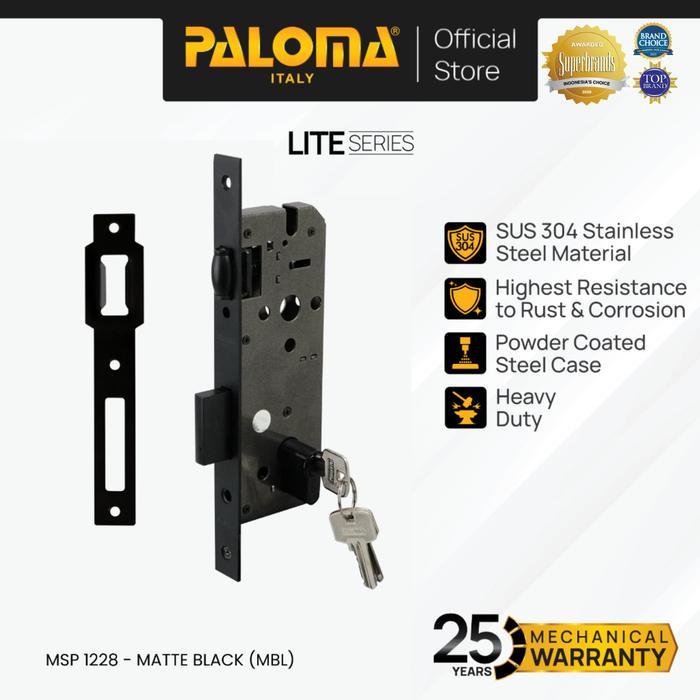 PALOMA MSP 1228 Body Kunci Set Cylinder Kunci Pintu Roller Pelor Stainless Steel SUS 304 SUS304