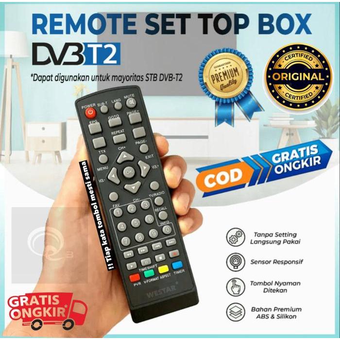 New Remote Set Top Box DVB T2 / Remote STB DVB T2 / Remote STB Digital DVB T2