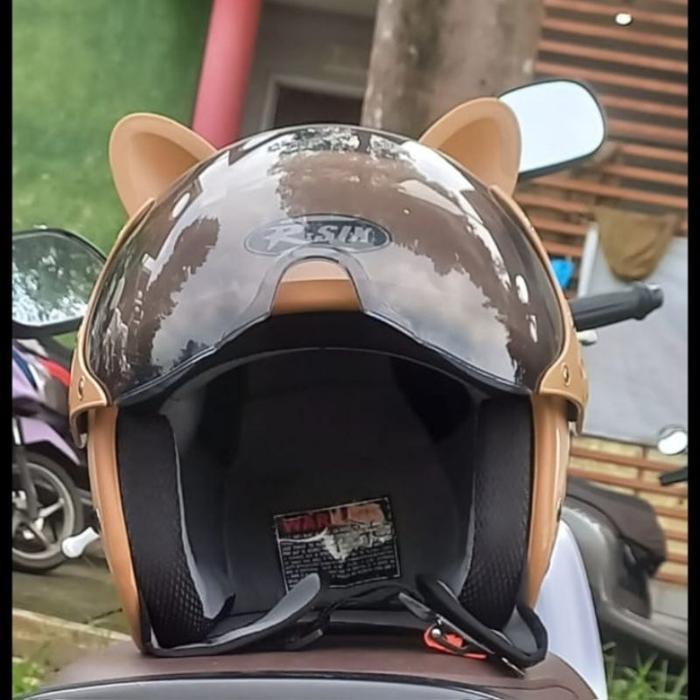 Helm Retro Bogo R Six Pilot Kuping Kucing Berkualitas