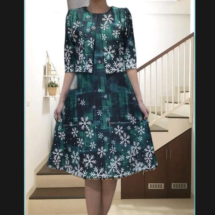 Bagus Dress Blazer Scuba Import 1509 / 1 Set Dress Blazer Terlaris