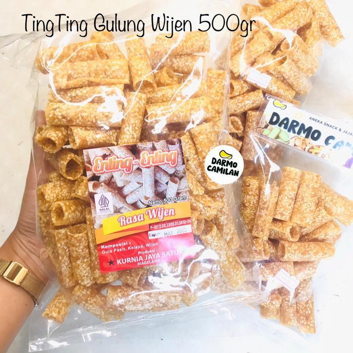 Tingting Gulung 500gr 250gr Wijen Kacang Jahe Enting Noga Jadul