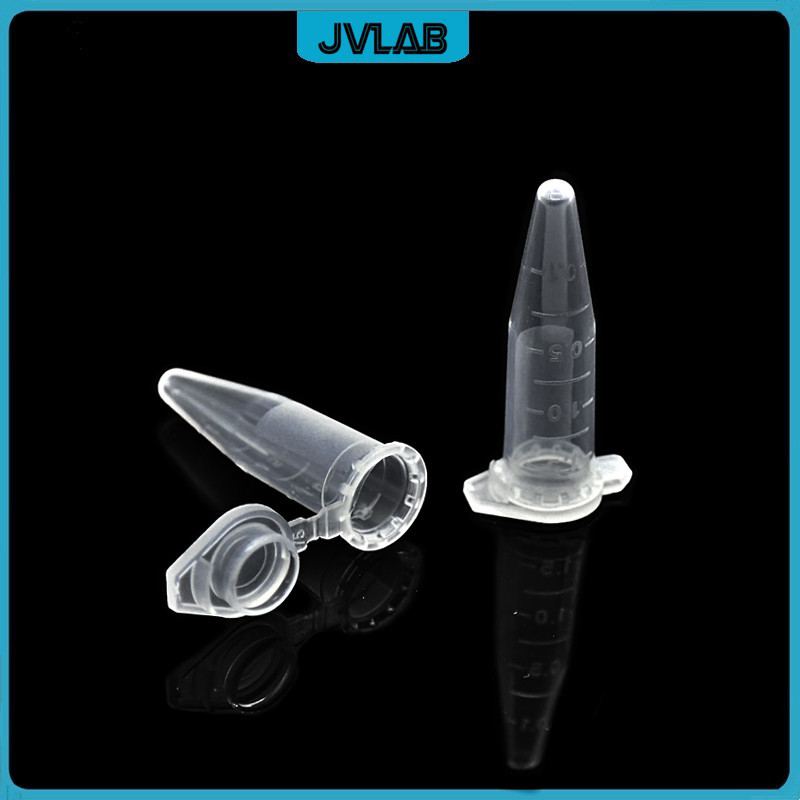 Microtubes Centrifuge Tube 1.5ml PP Laboratory Centrifugal PCR Tube Bottom Tip Plastic Test Tube Wit