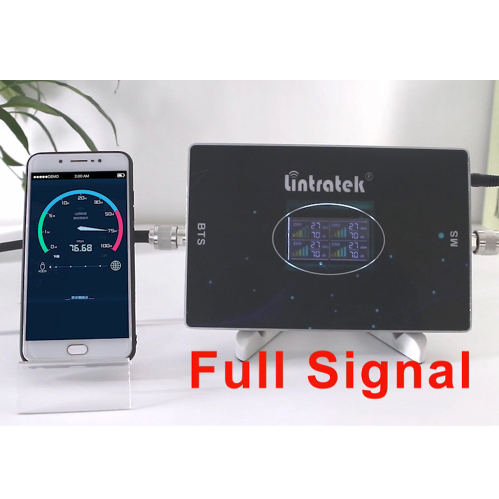 Lintratek Cellular Amplifier Mobile Phones 4 Band Repeater 2G 3G 4G