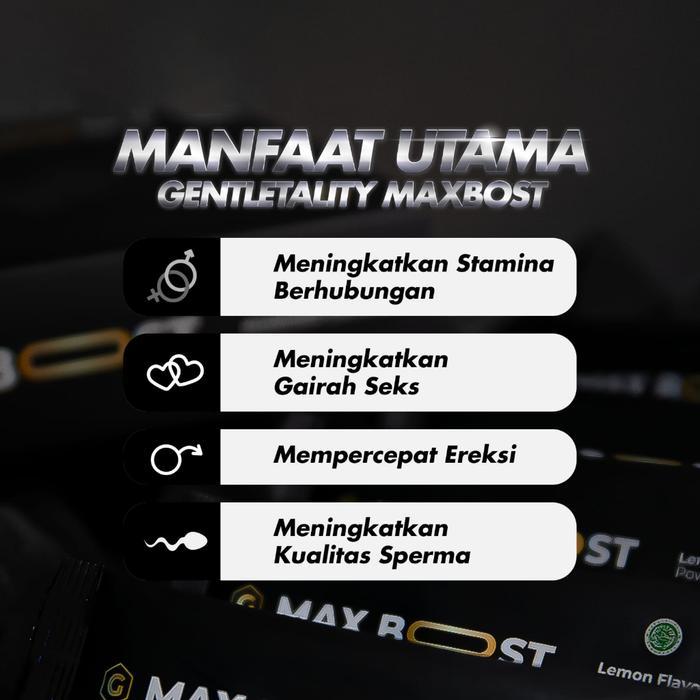 Gentletality MaxBoost Rasa Lemon 1 Box Isi 15 Gentletality MaxBost Penambah Stamina Ori BPOM Gratis