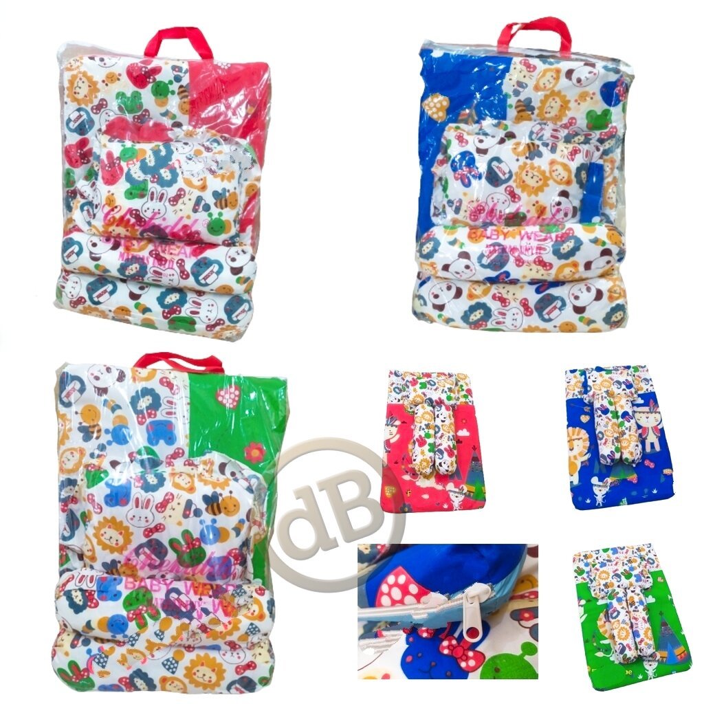 Kasur Bayi Baru Lahir 1 set Lengkap Matras Bayi Bantal dan Guling Bayi Newborn Perlengkapan Tidur Ba