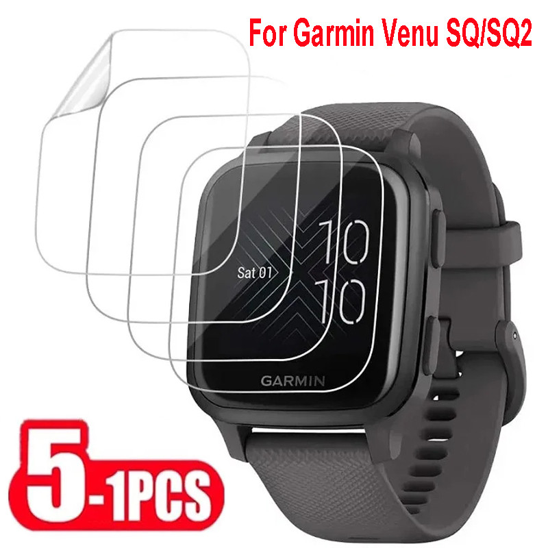 1-5Pcs Screen Protector For Garmin Venu Sq 2/Sq 2 Music Protect Cover Soft Watch For Garmin Venu